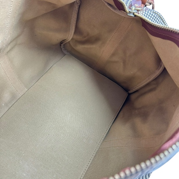 Genuine Vintage POLO RALPH LAUREN Houndstooth Weekender Travel Bag Duffel 90s - Picture 13 of 16